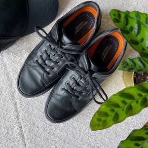Rockport Black Leather Sneakers Size 10